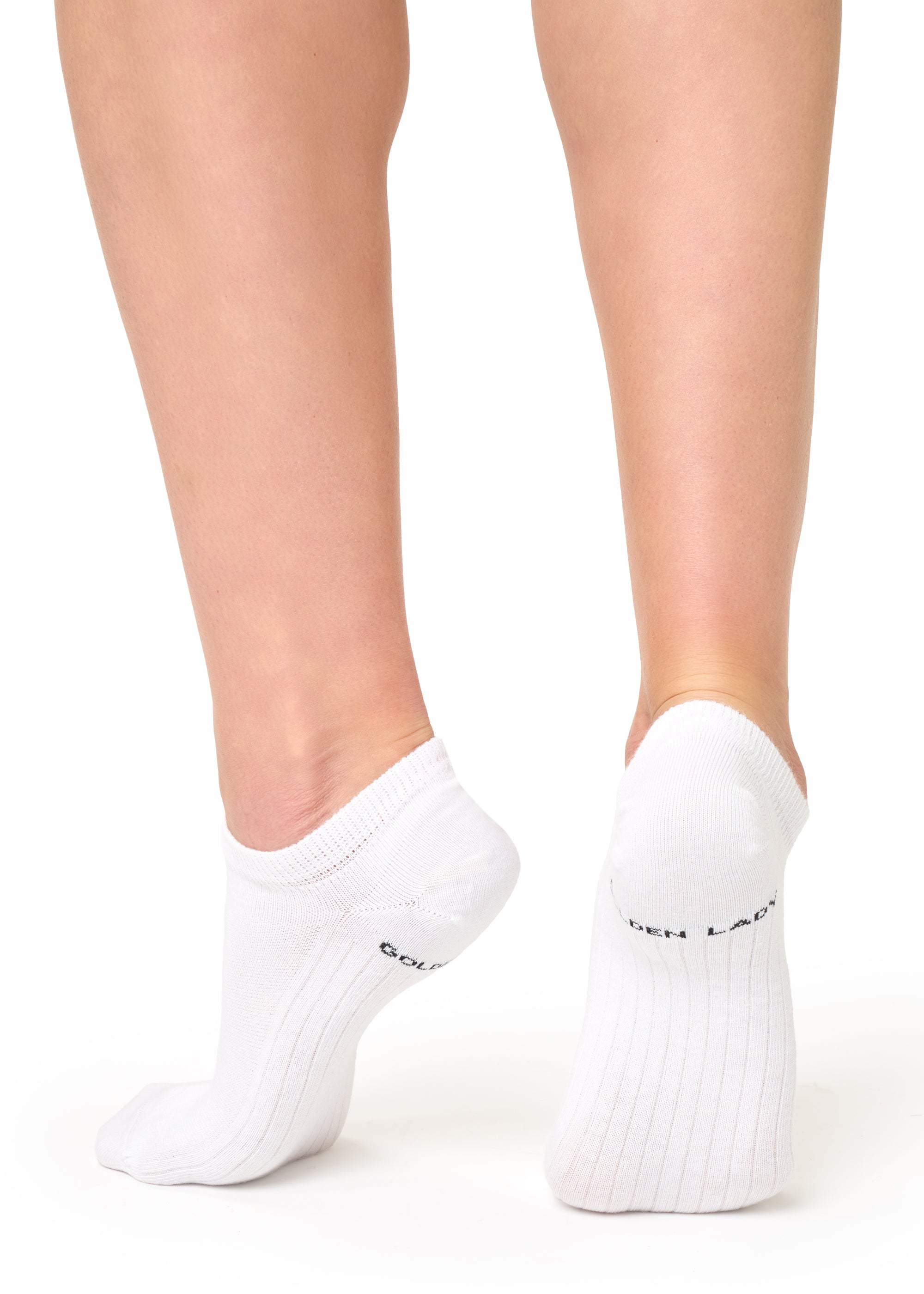 3 Paia Calze Golden Lady – Calzini Sportivi Salvapiede A Scomparsa, Unica 36-41, Bianco/Blu