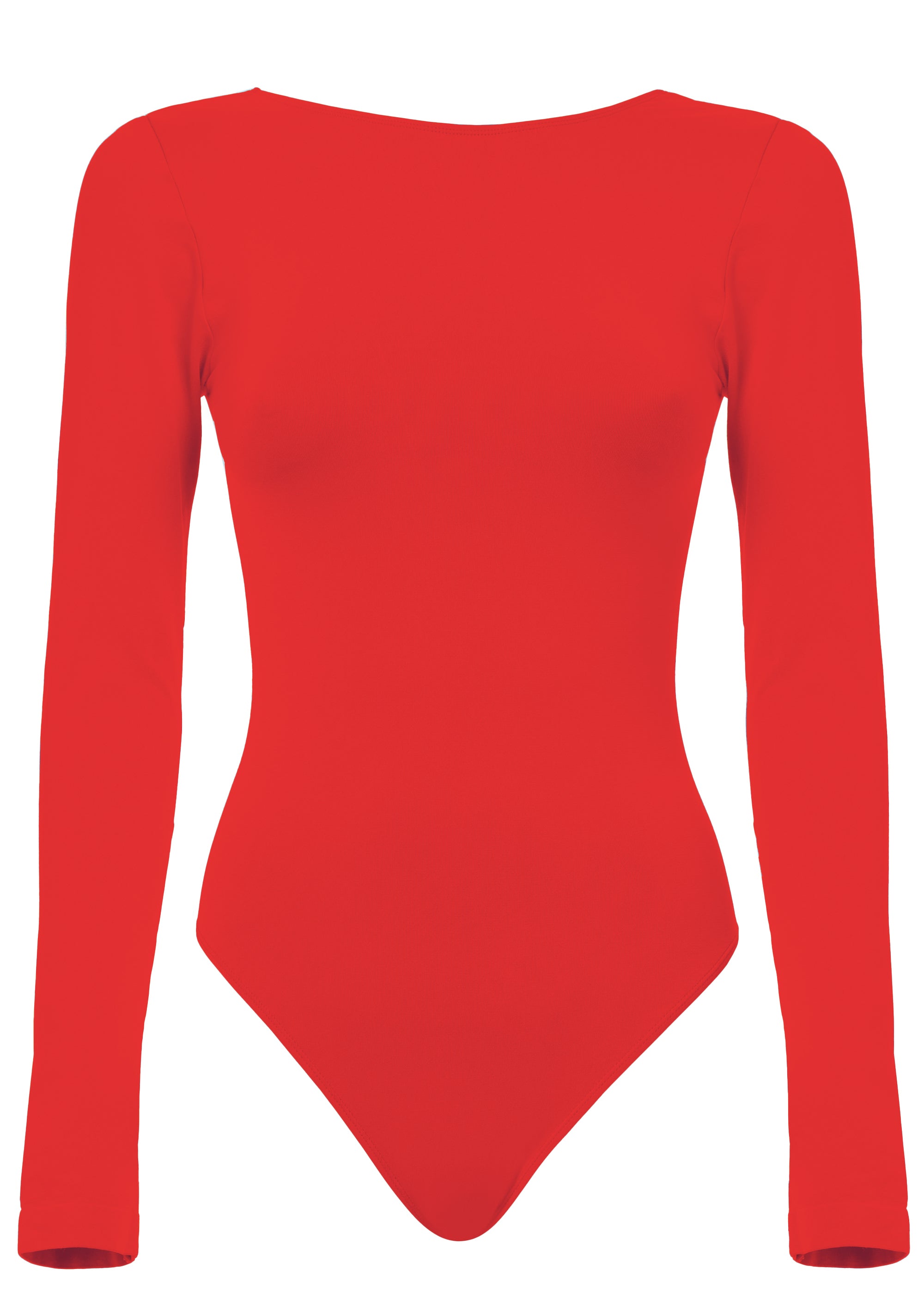 Body Donna Maniche Lunghe Rosso - Collo Quadrato, Maglia Snellente, Intimo Elegante, Perfetto Per Serate O Ufficio - Foto 9